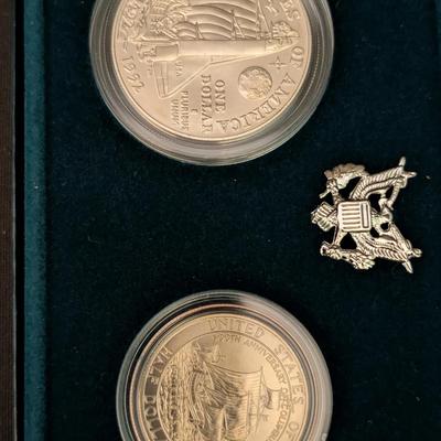 1992 Columbus Silver Dollar Set UNC Set