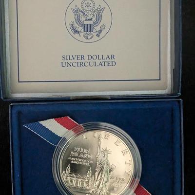 1986 Statue of Liberty Silver Dollar