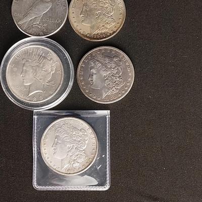 5 Silver Dollars