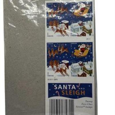 Lot 114   
Santa and Sleigh Forever Stamps