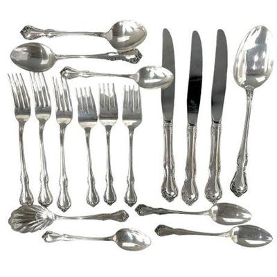 Sale Photo Thumbnail #4: Lot 004   
Reed & Barton Sterling Silver Rose Cascade 17 pieces