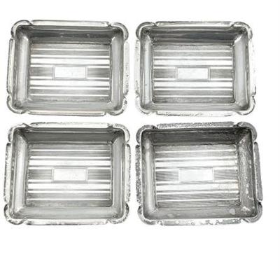 Sale Photo Thumbnail #5: Lot 005   
Four Art Deco Sterling Silver Stacking Ashtrays
