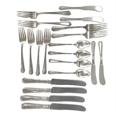 Sale Photo Thumbnail #9: Lot 009 
Towle Louis XIV Sterling Silver Flatware Service for 4