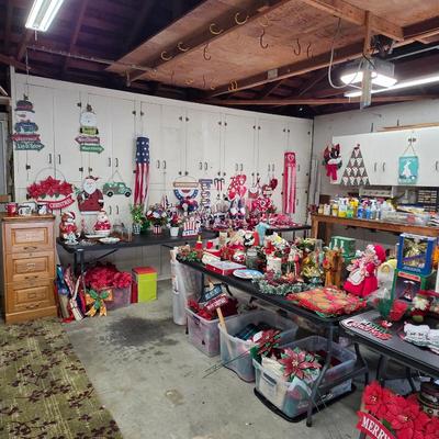 Sale Photo Thumbnail #2: Huge collection of seasonal and holiday decorations and decor