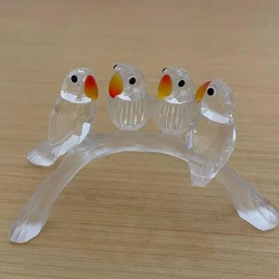 HKF222 - Swarovski Crystal Collectibles - “Baby Lovebirds”