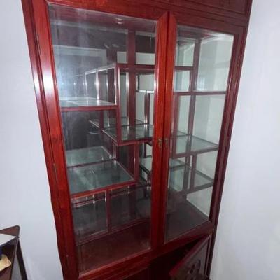 HKF392 Rosewood Display Cabinet