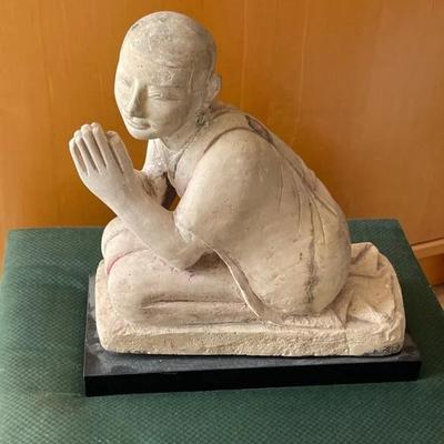 HKF035 - Certified Antique Kneeling Buddhist Monk