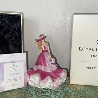 HKF020 Signed Royal Doulton "Just For You" Figurine