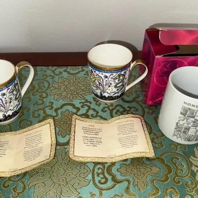 HKF006 Two Noritake Hong Kong Handover bone china Mugs And A Handover Of Hong Kong Souvenir Mug