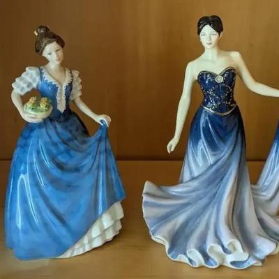 HKF057- Royal Doulton Porcelain Figurines "Helen" And "Catherine"