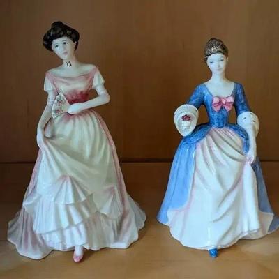 HKF070- Royal Doulton Figurines "Julia" And "Valerie" 