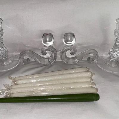 HKF119 Crystal Candleholders and Candlesticks