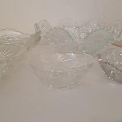 HKF156- Crystal Bowls & Dishes