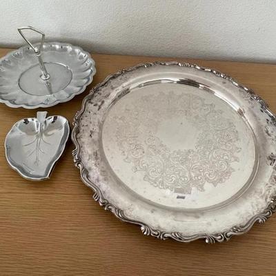 HKF130 - Three Silver-Plated Serving Dishes