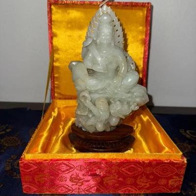 HKF313 Chinese Hand Carved Jade Piece