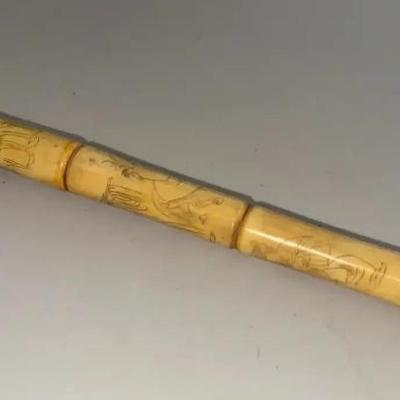 HKF079 Collectible Bone Opium Pipe