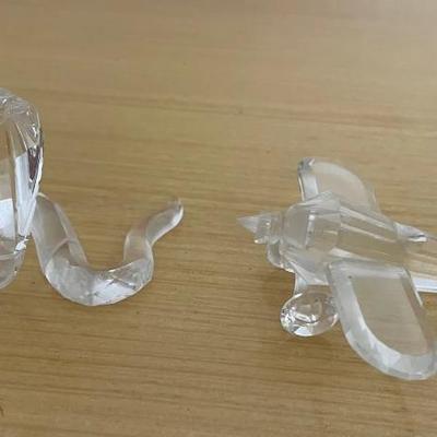 HKF221 - Swarovski Crystal Collectibles - “Cobra”& “Aeroplane”
