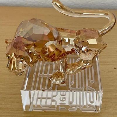 HKF374 - Swarovski Crystal Collectibles - "Tiger" 2010 Edition 