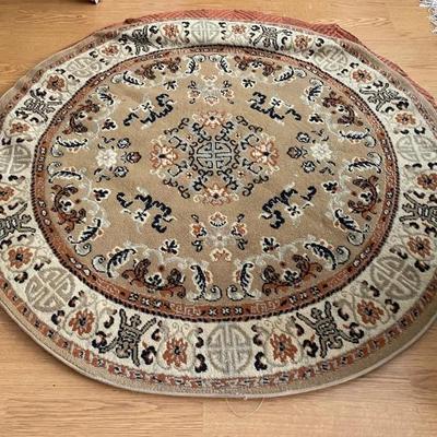 HKF146 - 4x4 Oriental Round Area Rug