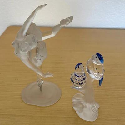 HKF368 - Swarovski Crystal Collectibles - "Ballerina" & "Malachite Kingfishers"