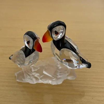 HKF227 - Swarovski Crystal Collectibles - “Puffins”