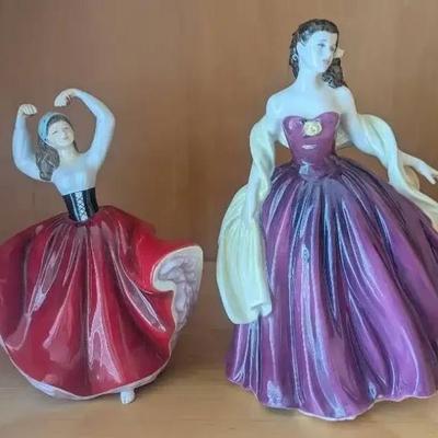 HKF072- Royal Doulton Figurines "Karen" And "Special Celebration"