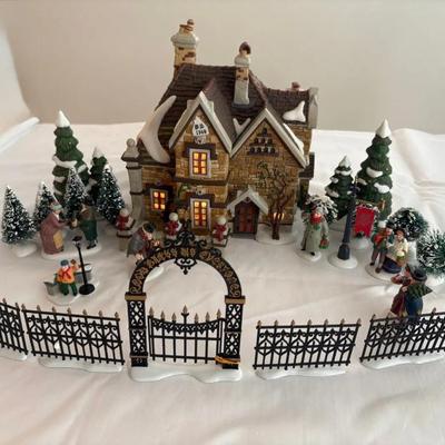 HKF243 Assortment Of Department 56 Dickens Village Goods.