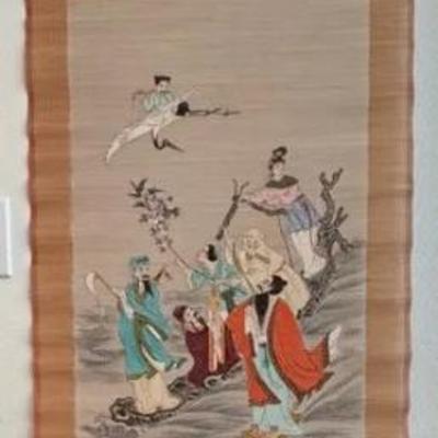 HKF293 - Vintage Chinese Hanging Scroll 