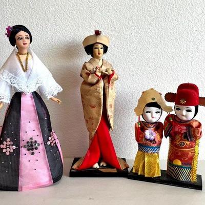 HKF199- Very Old Rare Japanese, Chinese, & Filipino Dolls