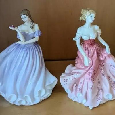 HKF071- Royal Doulton Figurines "Beautiful Blossom" And "Stephanie"
