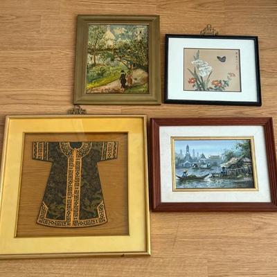 HKF136 Four Framed Art Pieces
