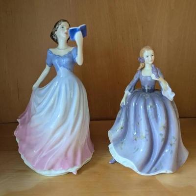 HKF060- Royal Doulton Figurines "Nicola" And "Sweet Poetry"