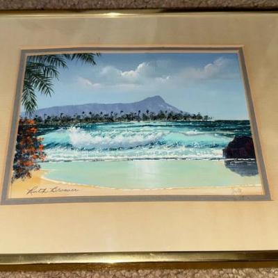 HKF164 "Diamond Head" Oil Painting by Ruth Brower