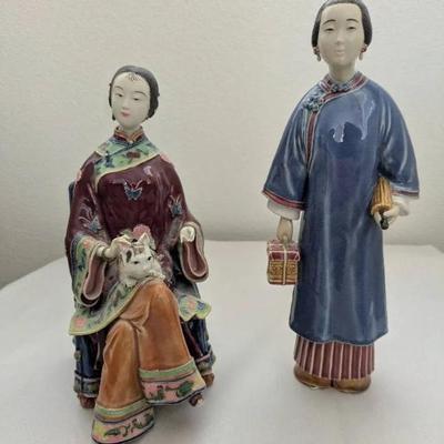 HKF083- Set Of Chinese Ceramic Figurines 