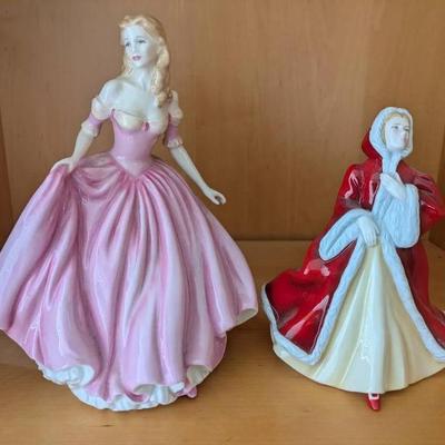 HKF141- Royal Doulton Figurines "Rachel" And "Just For You" 