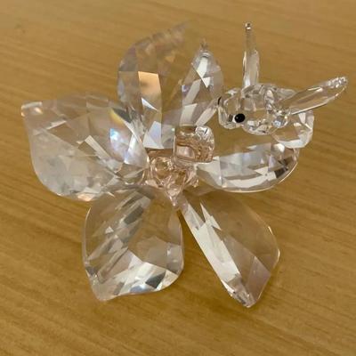 HKF386 - Swarovski Crystal Collectibles -" Bee On Flower" Jubilee Edition 