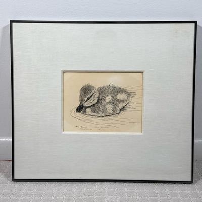Mallard Duckling Engraving | Ed. 340/1000, pencil signed and numbered Dimensions: h. 16.25 x w. 19 in
