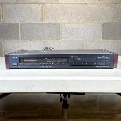 Denon TU-767 | Precision audio component am/fm stereo tuner. Dimensions: h. 2.5 x w. 18 x d. 10.5 in
