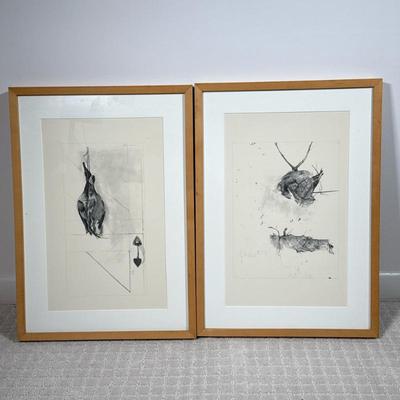 (2pc) Andrew Wyeth Prints | Dimensions: h. 21 x w. 16 in (ea. frame)
