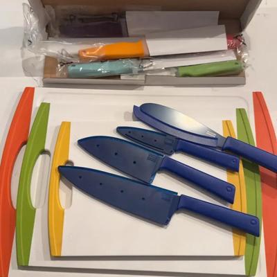 Trio of Cutting Boards, Kuhn Rikon Knives & More 