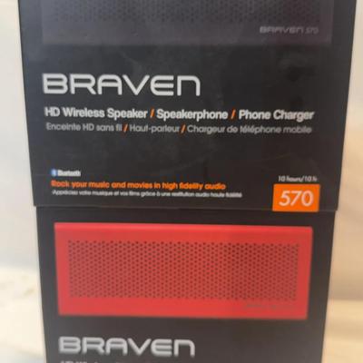 Pair of Braven HD Wireless Bluetooth Speakers 