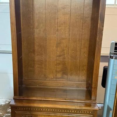 Ethan Allen Storage Cabinet with Bookshelf Upper #2
