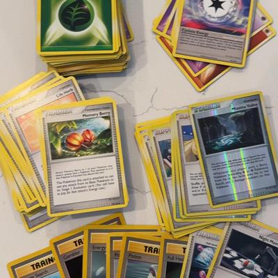 Pokémon Card Lot #3 - Energy, Supporter, Trainer Cards 