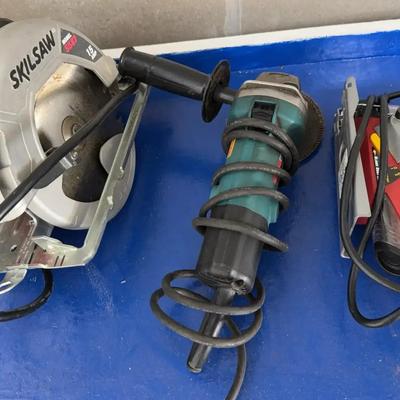Skilsaw, SKIL Jigsaw & Makita Angle Grinder 