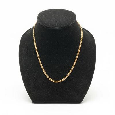 14kt Yellow Gold Mariner Link Chain Necklace