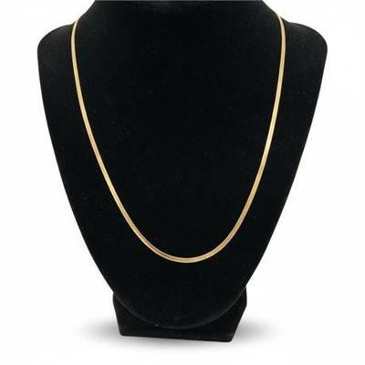 18kt Gold Herringbone Necklace
