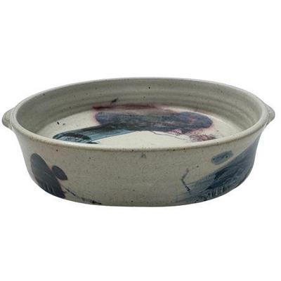 Hand Thrown Pottery Casserole Dish with Handles