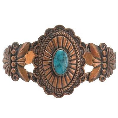 Copper and Turquoise Cuff Bracelet