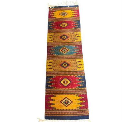 Zapotec Natural Dyed Wool Runner Rug
