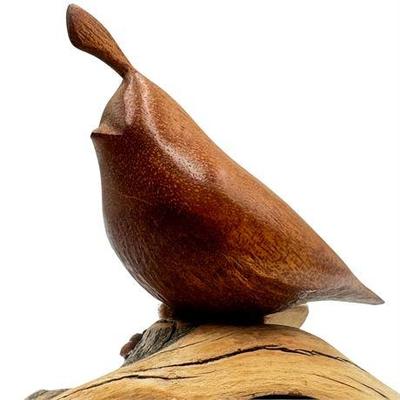 Bill Neely Handcarved Quail Sculpture